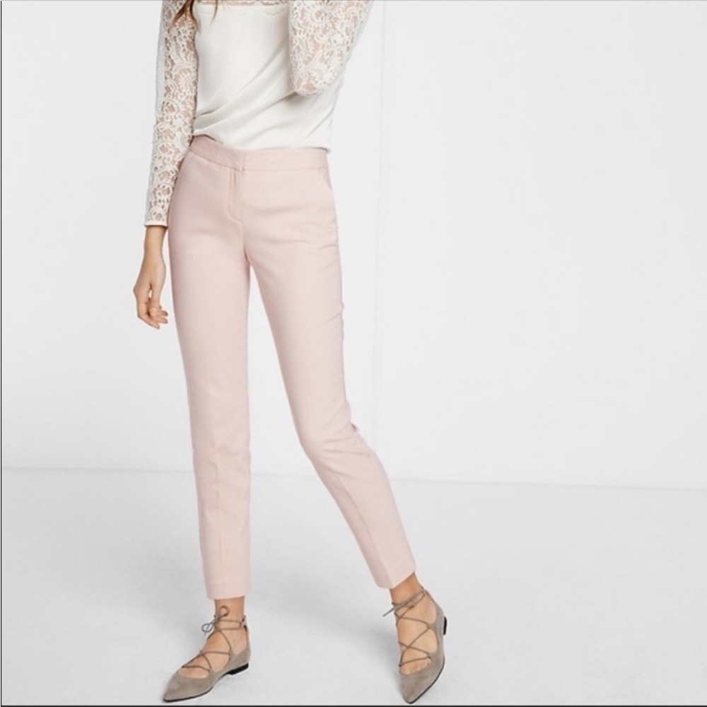Express columnist light pink pants